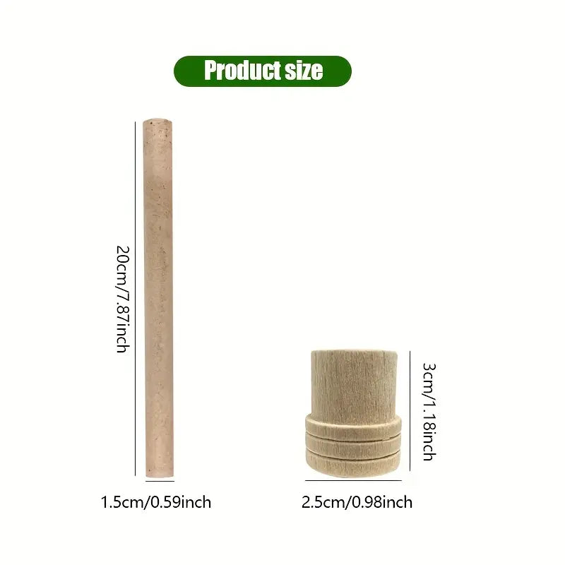 Natural Defense Organic Mugwort & Gastrodia Aromatherapy Sticks - Non-Toxic Mosquito Repellent and Sleep Aid (10/20/30-Pack)