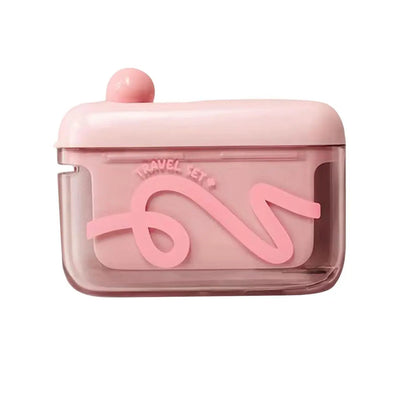 Travel-Sized Storage Case - Features an Automatic Pop-Up Dispenser, Portable and Refillable, Perfect for Oral Care at Home, in Restaurants, and While Traveling. Oral Hygiene Kit Oral Care Tools