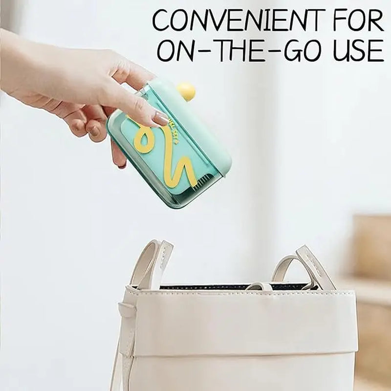 Travel-Sized Storage Case - Features an Automatic Pop-Up Dispenser, Portable and Refillable, Perfect for Oral Care at Home, in Restaurants, and While Traveling. Oral Hygiene Kit Oral Care Tools