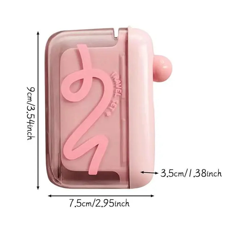 Travel-Sized Storage Case - Features an Automatic Pop-Up Dispenser, Portable and Refillable, Perfect for Oral Care at Home, in Restaurants, and While Traveling. Oral Hygiene Kit Oral Care Tools