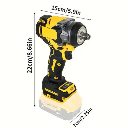 20V Cordless High-Torque Impact Wrench - 450N, 3000 RPM, Brushless Motor, 450 Lb. Tool Only (Battery Not Included) for Heavy Machinery and Automotive Repair