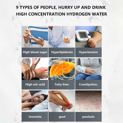 Portable Hydrogen Water Generator and Purifier - 360ml USB Hydrogen Water Ionizer Machine